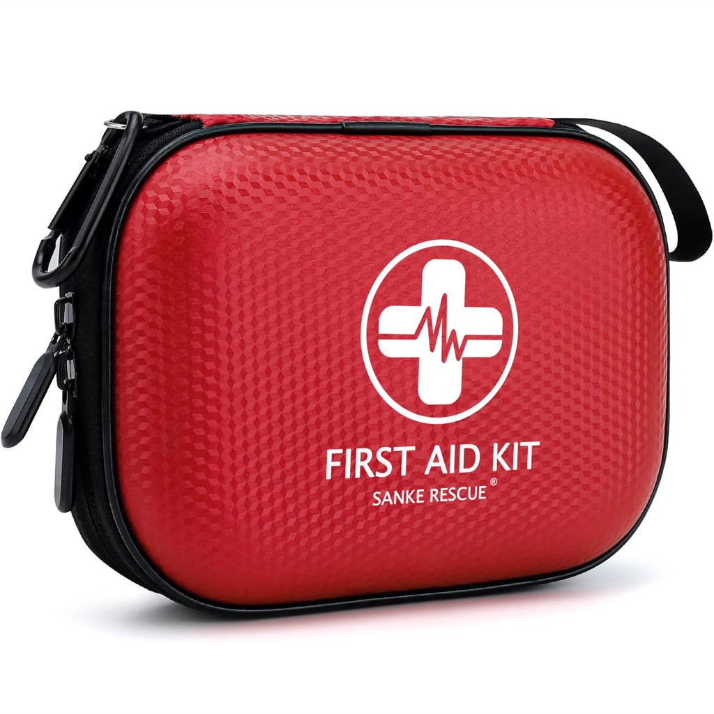 Mini Waterproof First Aid Kit with 150+ Emergency Medical Supplies - Compact & Portable for Home, Travel, Camping, Car, Sports