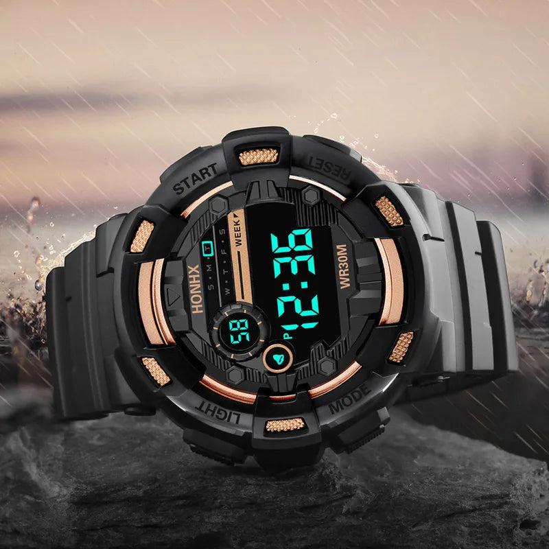 Kids Waterproof Digital Watch with Multi-Function Luminous Sports Wristwatch for Children