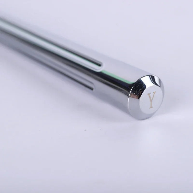 Men's Brass Safety Razor Handle - Chrome Finish Portable Shaving Handle