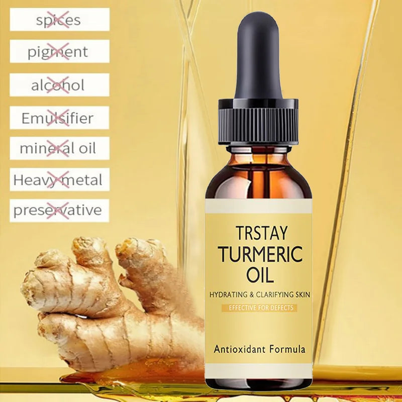 Turmeric Oil Brightening Serum for Face & Body - Dark Skin Glow Treatment