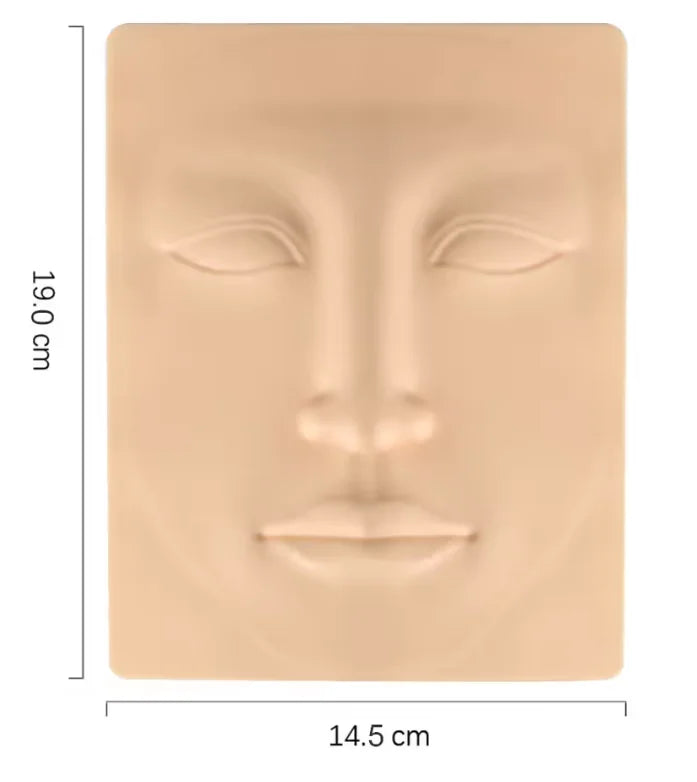 Tattoo Practice Skin Faux Leather for Eyebrows Eyes Lips Nose Full Face Set