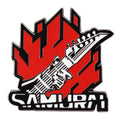 Anime Punk 2077 Samurai Guitar Logo Enamel Brooch Lapel Pin Jewelry Gift