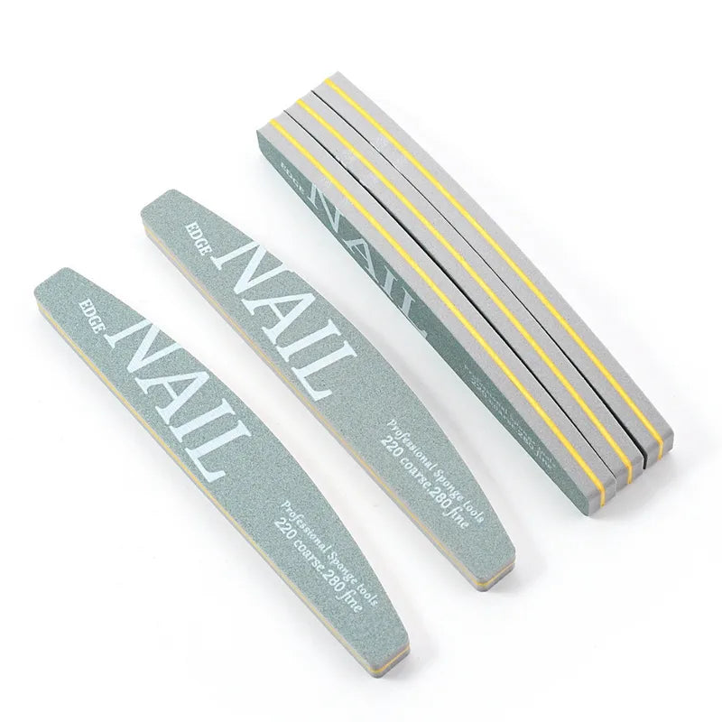Sponge Block Nail Art File - 220/280 Grit Manicure Buffer & Nail Tool Set