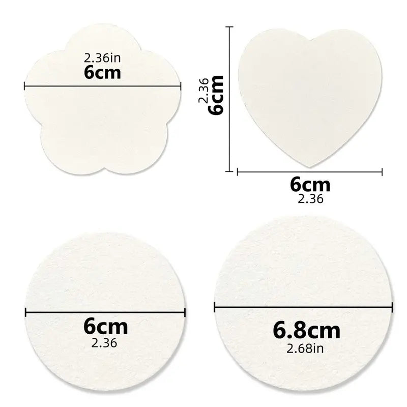 Puffy Texture Art Paper 10-Pack - Water-Activated 6-6.8cm Round Craft Sheets