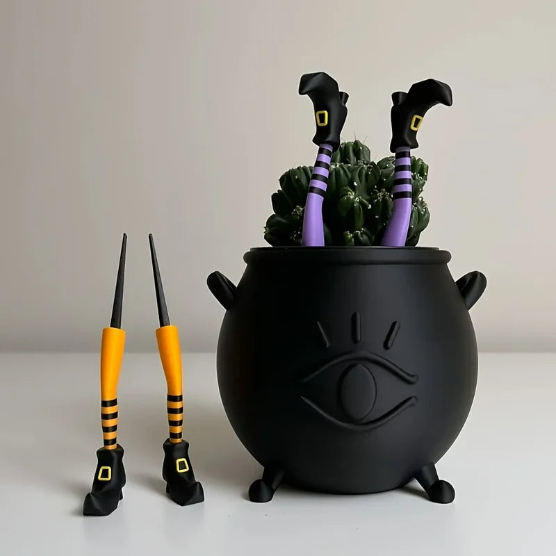 DIY Witch Leg Plant Garden Decorations for Potted Plants and Lawns