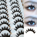 10 Pairs 3D Faux Mink False Eyelashes - Dramatic Long Eye Makeup Set