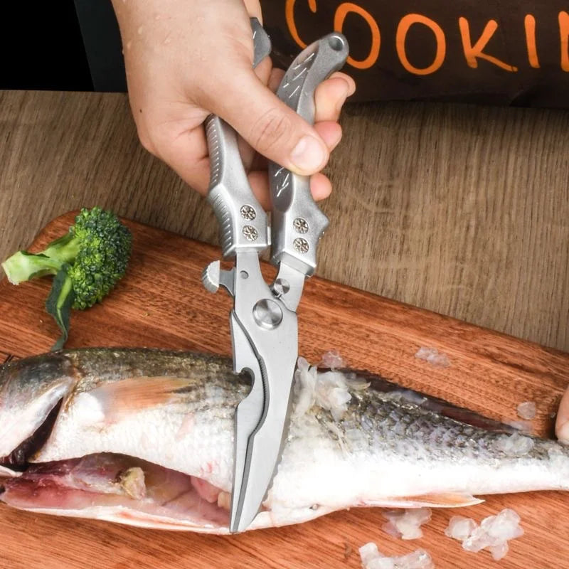 Multipurpose Kitchen Scissors - Ultra Sharp Stainless Steel Chicken Fish Scissors