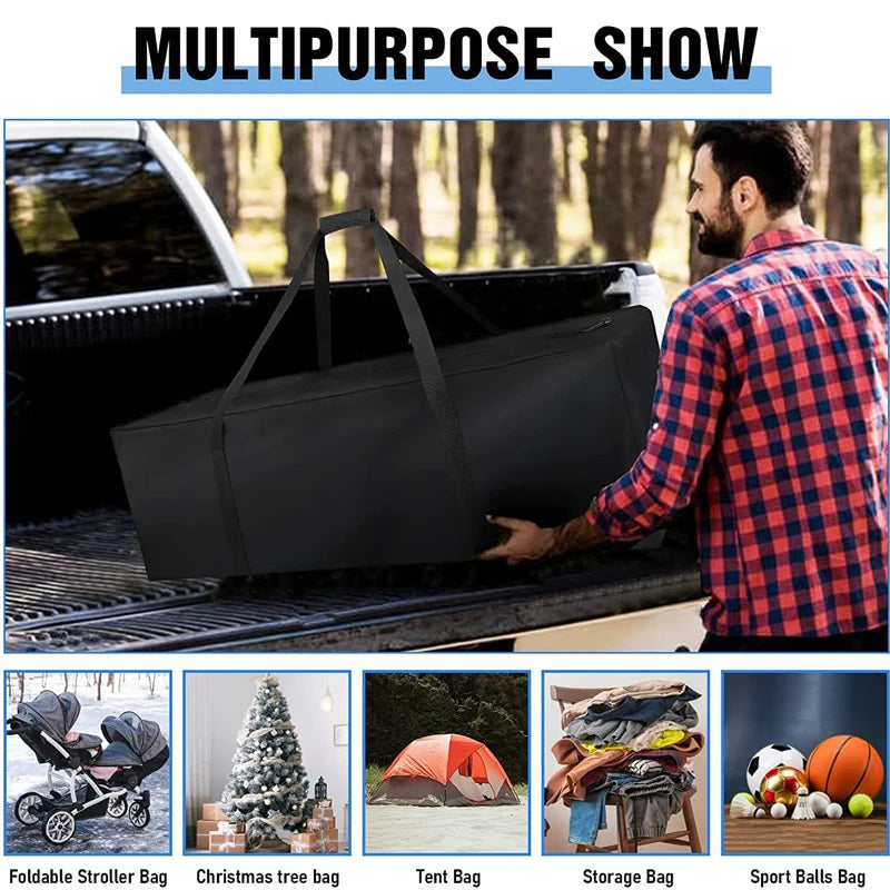 Outdoor Camping Storage Bag Canvas Canopy Pole Organizer Tent Accessories