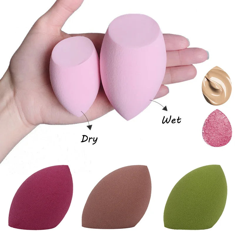 Water Drop Shape Makeup Sponge Blending Puff for Foundation & Powder