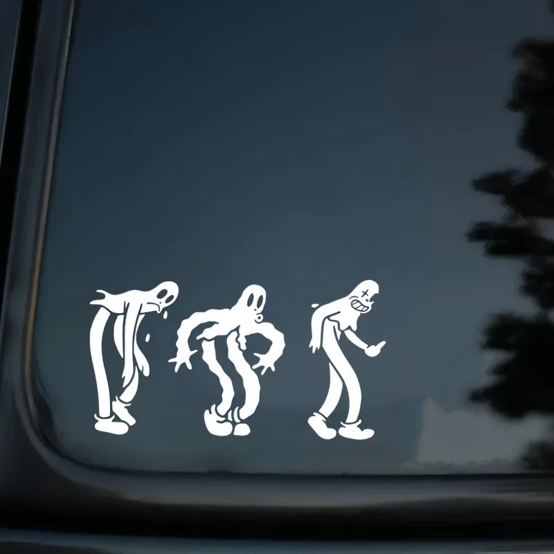 Dancing Ghost Car Sticker Vinyl Decal for Auto Window Bumper Waterproof Vehicle Decor