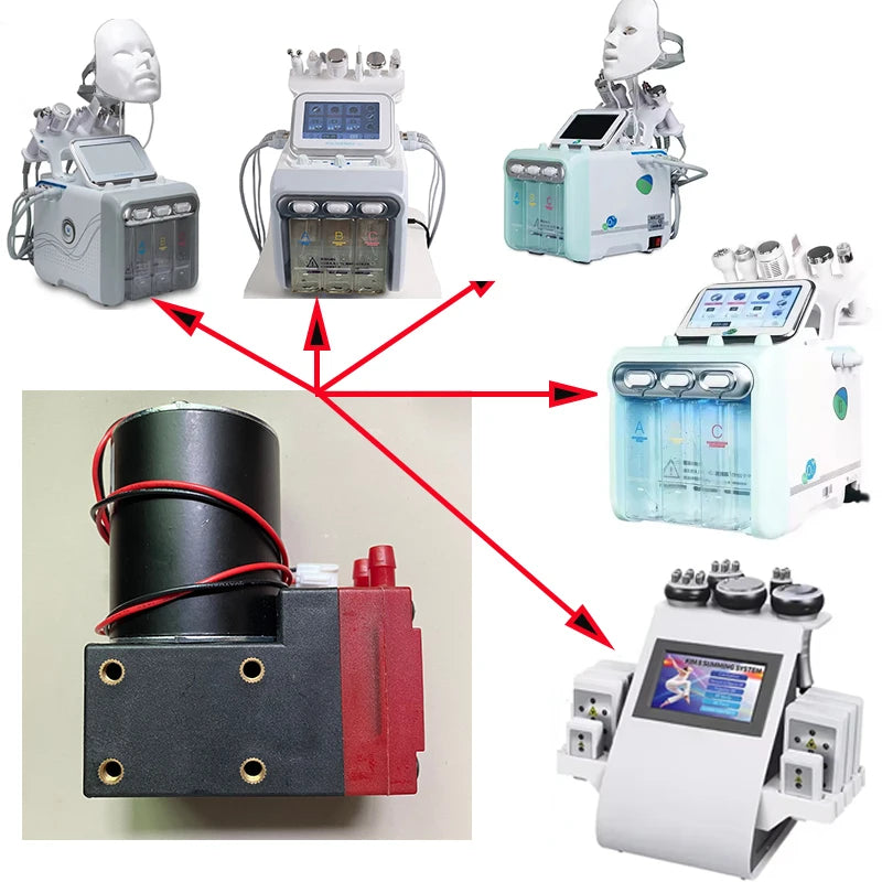 12V Hydro Dermabrasion Water Spray Pump with Dermabrasion Sponge for Facial Machines