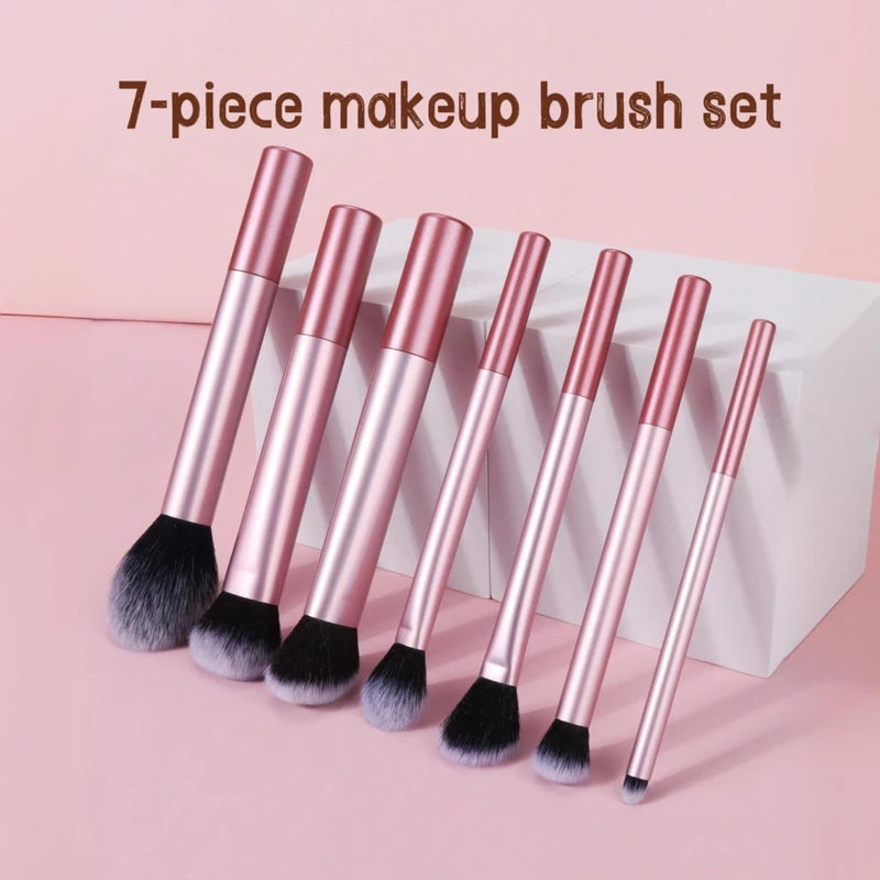 Professional Makeup Brush Set with Travel Pouch - Blush, Concealer, Eye Shadow & Powder Brushes