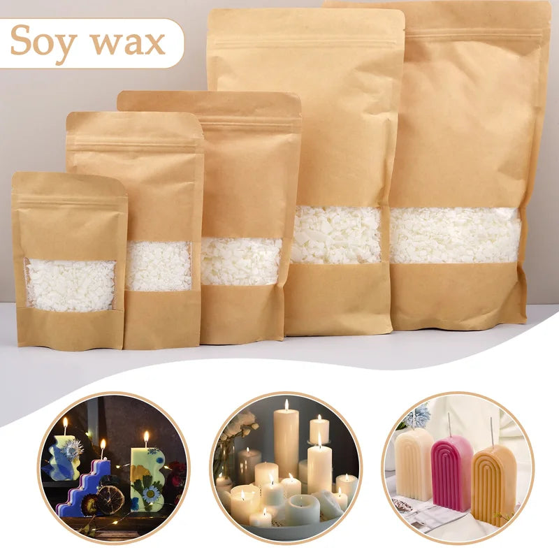 Natural Soy Wax for Candle Making DIY Crafts Additive-Free 50-1000g