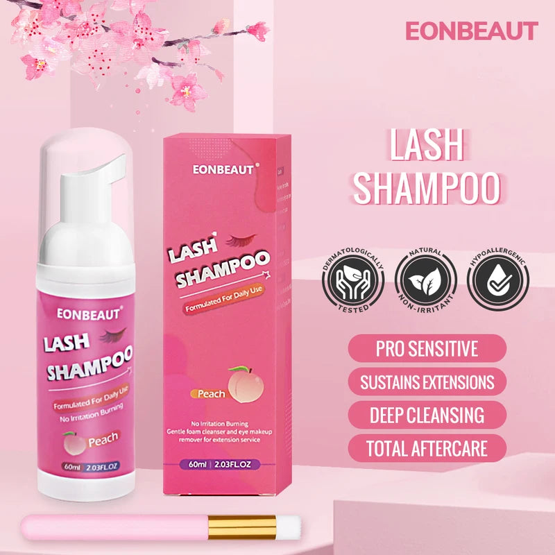 Eyelash Extension Glue 60ml Lash Adhesive for Professional Use - Peach Scent
