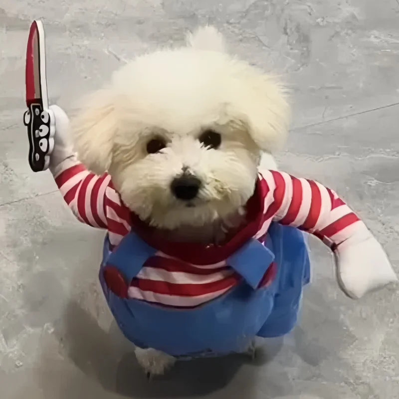 Funny Dog & Cat Halloween Costume Dress Up Pets Outfits - Small to XL Sizes