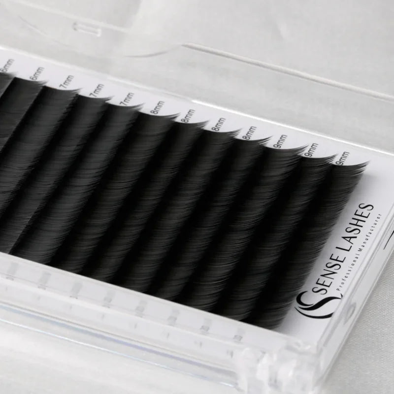 Double-Tip Flat Lower Eyelash Extensions - Faux Mink Individual Lashes
