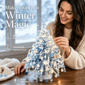 Mini Beaded Christmas Tree DIY Kit Holiday Ornaments Craft Set for Desktop Decoration