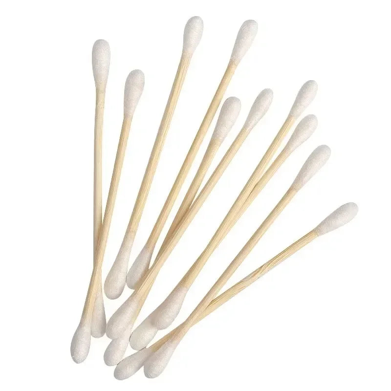 Bamboo Cotton Swabs Ear & Makeup Cleaning Tools 100/300/500PCS