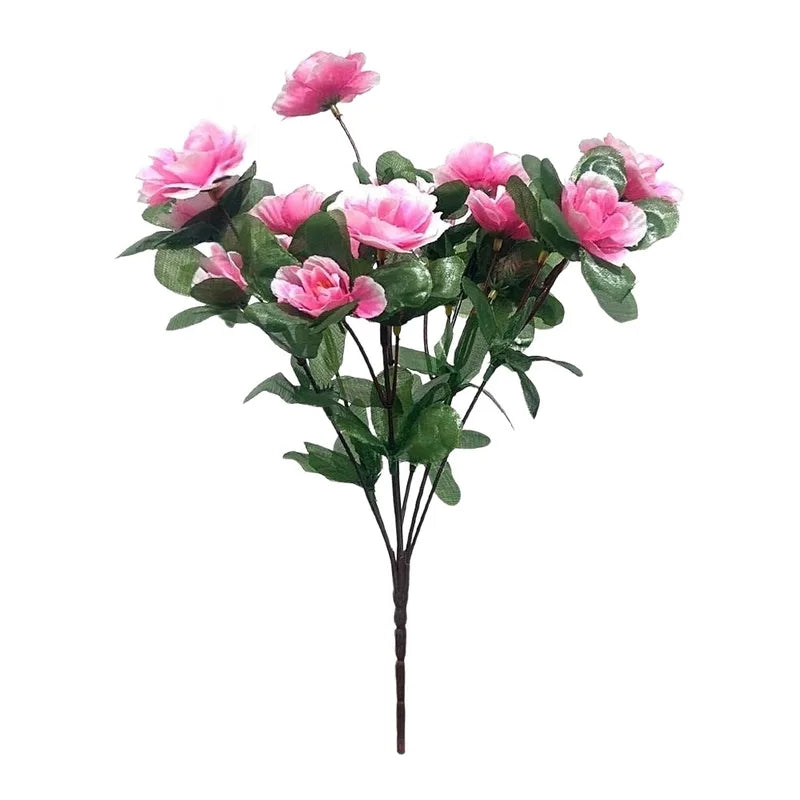 Artificial Azalea Flowers Branches - Real Touch Floral Craft Decoration