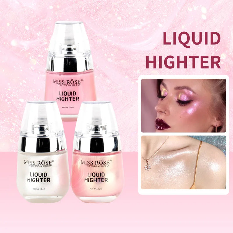 Liquid Glitter Eyeshadow & Body Highlight Set - Brightening Face & Makeup