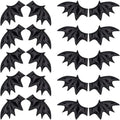 40PCS Leather Halloween Bat Wings DIY Craft Accessories for Costumes & Decorations