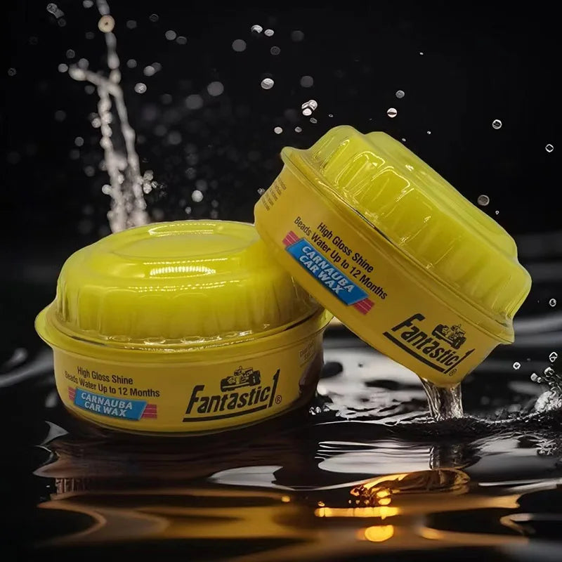 High-Gloss Carnauba Paste Wax for Auto Detailing & Scratch Removal
