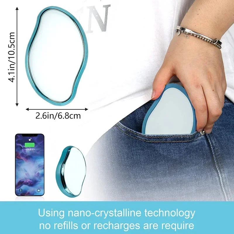 Nano Crystal Hair Removal Eraser for Painless Depilation - Women & Ladies