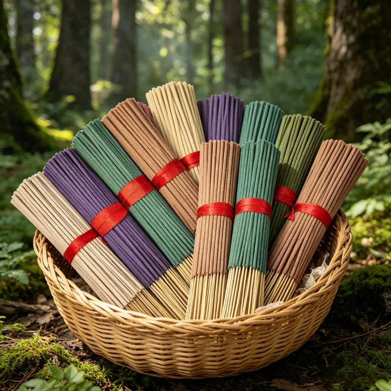 Tropical Rainforest Essential Oil Incense Sticks - Long Lasting Fragrance Set of 21