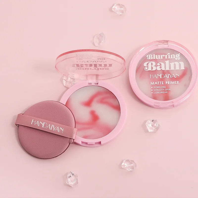 Natural Oil Control Loose Face Powder with Puff Matte Waterproof Brightening Makeup