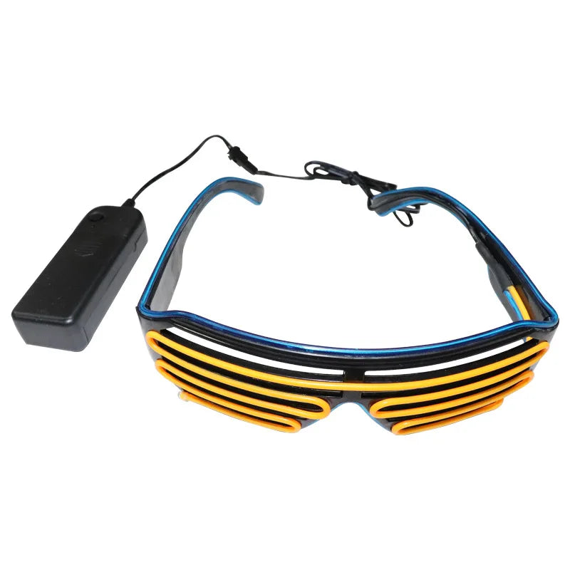 Flashing LED Neon Glasses for Halloween Christmas Party Glow Sunglasses Festival Supplies