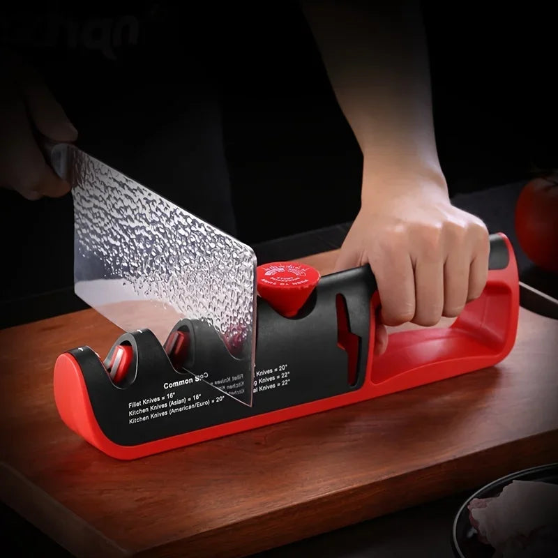 Kitchen Knife Sharpener with Adjustable Angle & Grinding Machine - Professional Whetstone