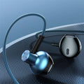 Wired In-Ear Earphones with 6D Stereo Bass and Microphone - Compatible with 3.5mm Devices