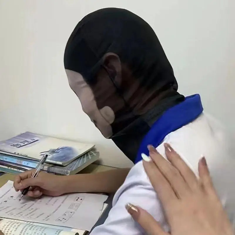3D Realistic Full Face Mask for Cosplay and Party - Mesh Eye & Nose Cover, Breathable Adult Costume Accessory
