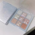 Colorful Glitter Snowflake Eyeshadow Palette - Matte & Pearl Finish