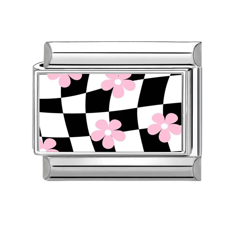 Heart Flowers Butterfly Italian Charm Links for 9mm Stainless Steel Bracelets DIY Jewelry Making