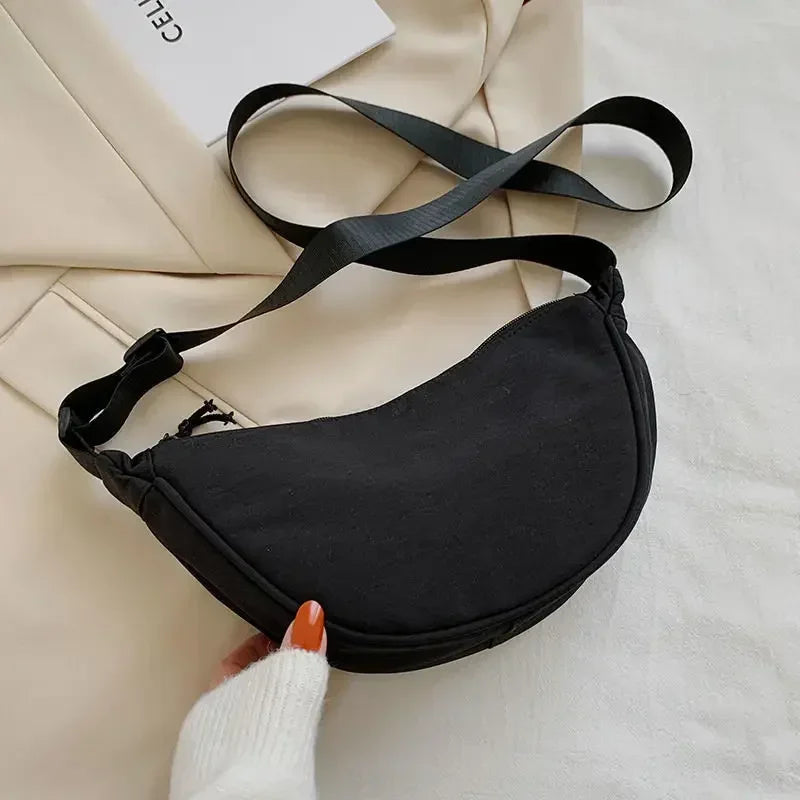 Large Capacity Solid Color Chest Bag for Women Travel Crossbody Fanny Pack