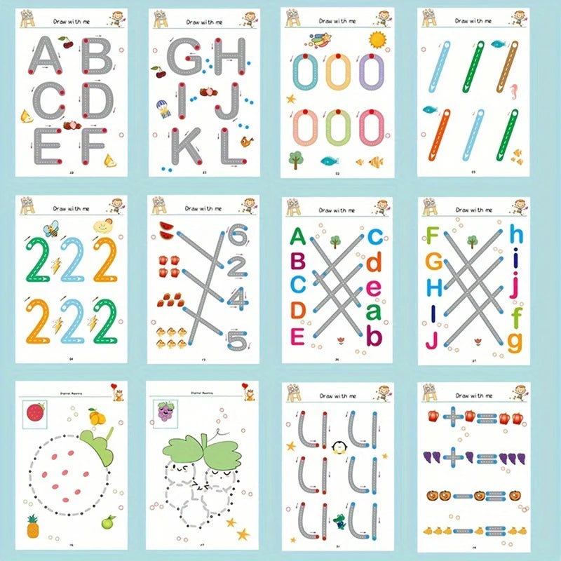 Reusable Tracing Workbook for Drawing & Pen Control Training - Educational Art Activity