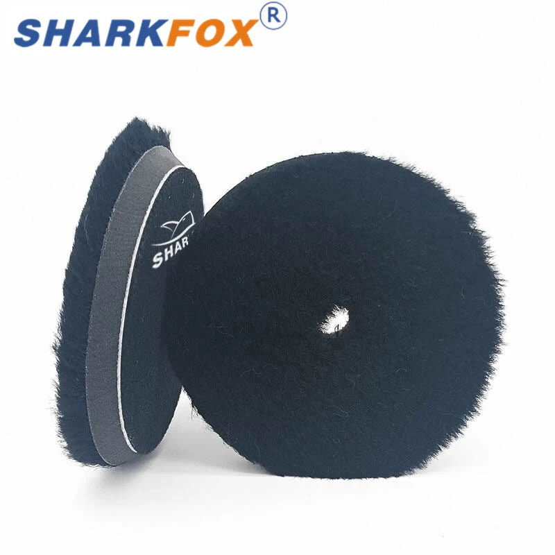 5 Pieces Wool Polishing Pads for Car Waxing and Buffing 5/6 Inch Set