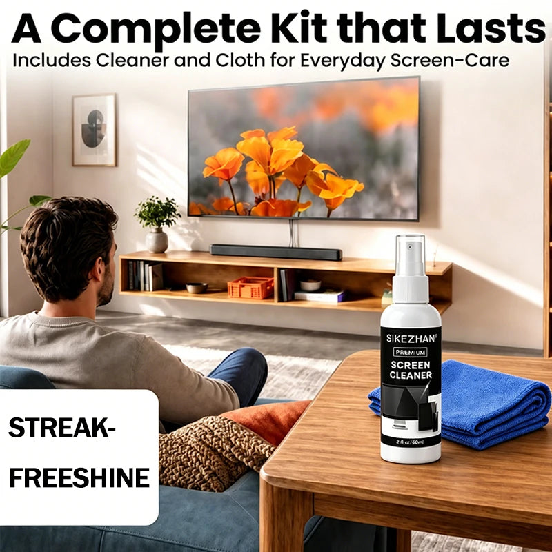 Professional Screen Cleaner Spray for Laptop Phone and Tablet Displays Streak-Free 50ml