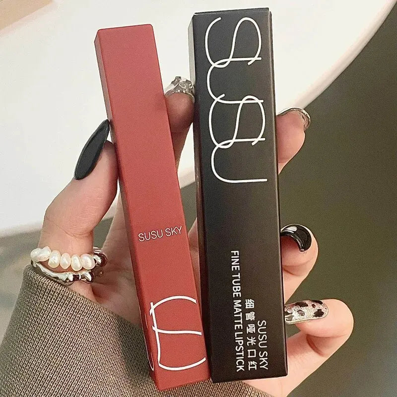 Waterproof Lip & Cheek Matte Lipstick - Long-Lasting, Fades Resistant, Dual Use