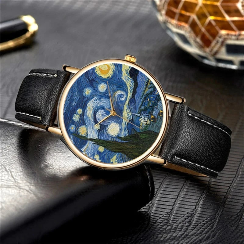 Fashion Women's Quartz Watch with Leather Strap - Elegant Casual Wristwatch