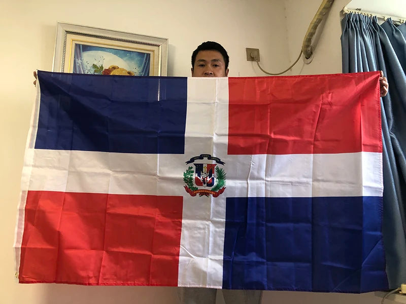 Dominican Republic Flag Banner 90x150cm Outdoor Indoor Polyester National Flag
