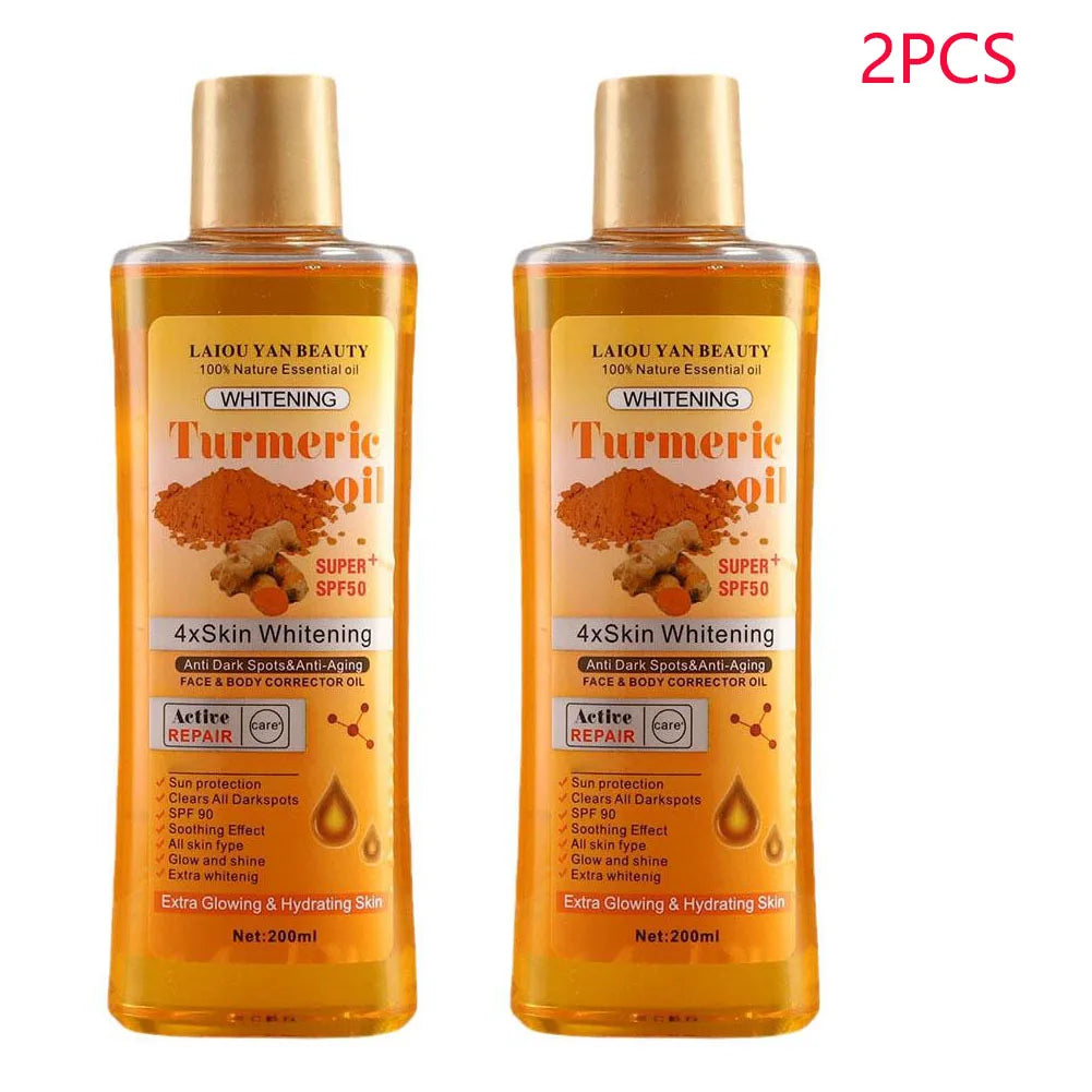 Turmeric Essential Oil for Skin and Body Massage - Moisturizing Aromatherapy Oil 200ml