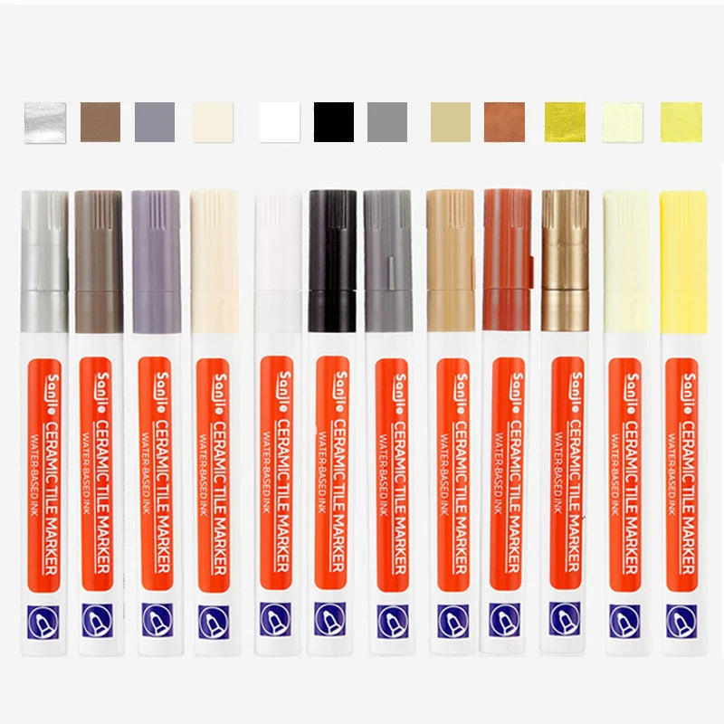 Waterproof Tile Grout Pen for Seam Repair - Multiple Colors