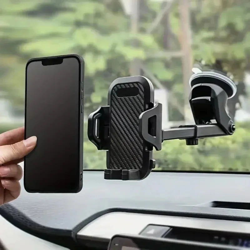 Strong Suction Car Phone Holder Dashboard Windshield Mount with 360° Rotation