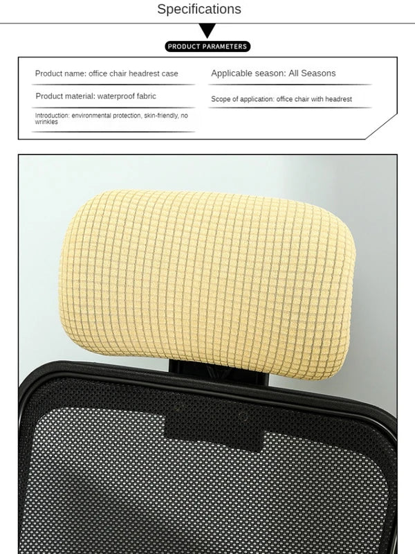 Universal Jacquard Chair Headrest Cover Seat Slipcover for Living & Dining Room