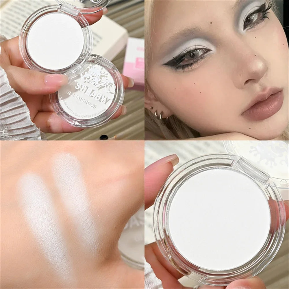 Matte Face Highlighter Palette with Contour & Eyeshadow Shades - Brightening Makeup