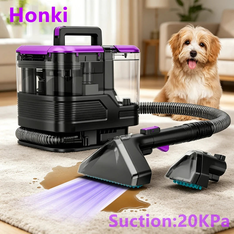 Handheld Carpet Cleaner Machine 530W for Pet Hair Upholstery & Deep Stains