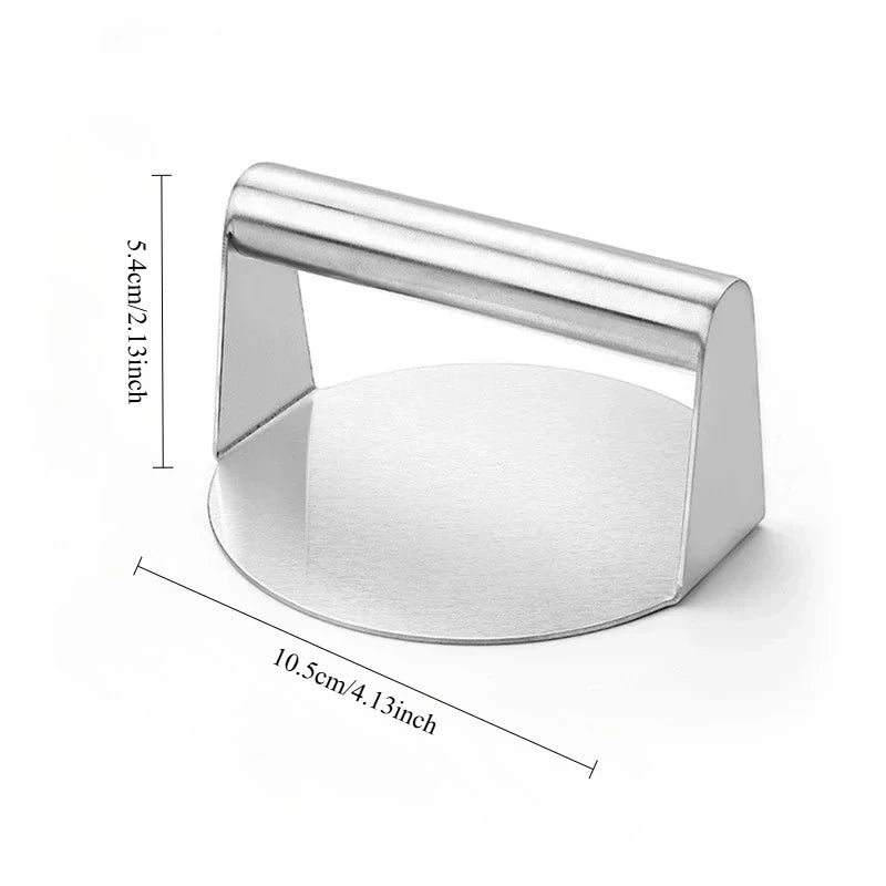Stainless Steel Burger Patty Press Mold for Deli Meats and Meat Making