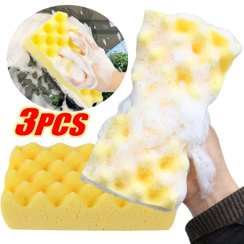 Large Car Wash Sponge Block - High Density Water Absorbent Cleaning Tool